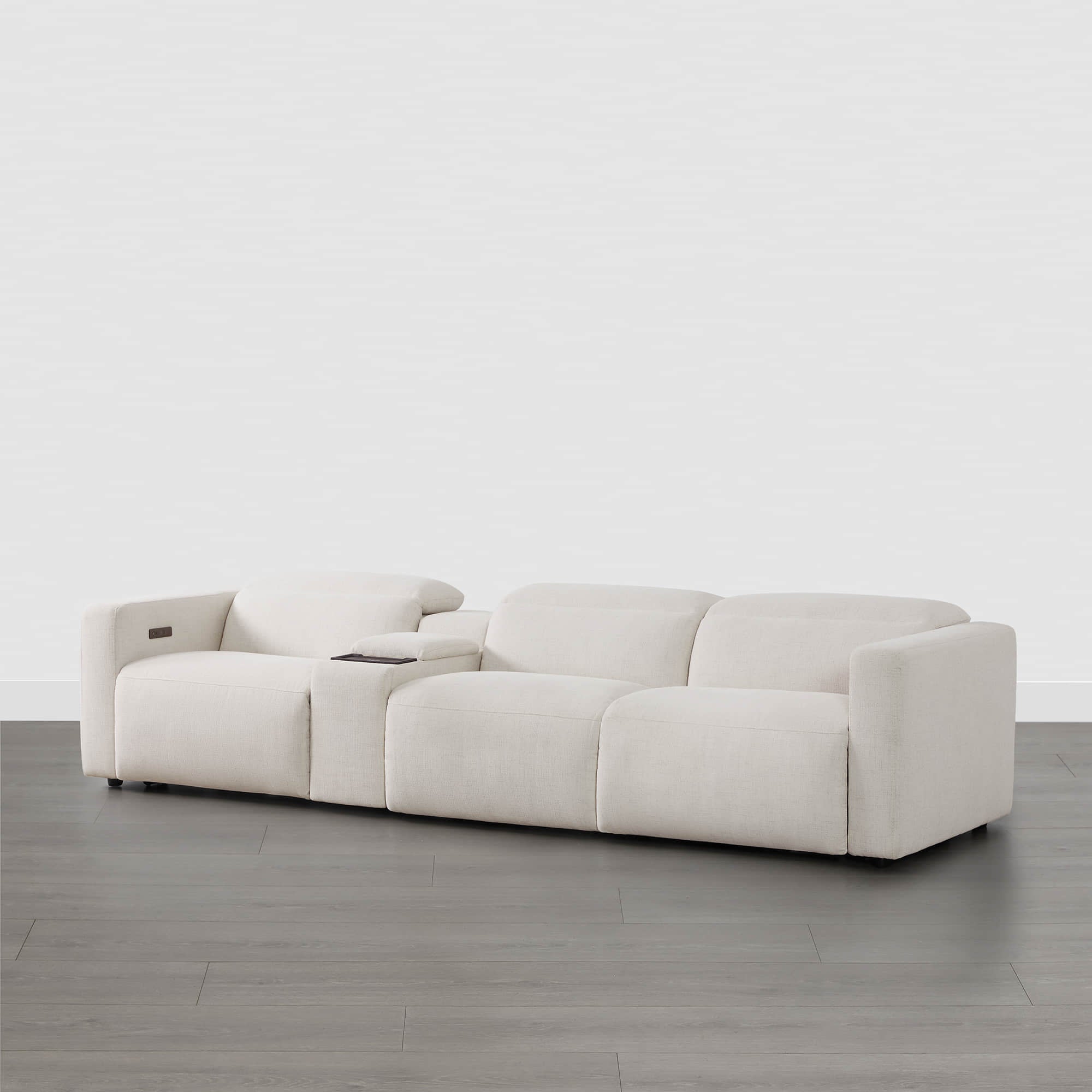 Oliver 3-Seat Wall-hugger Reclining Sectional Sofa with Power Headrest