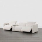 Oliver 3-Seat Wall-hugger Reclining Sectional Sofa with Power Headrest