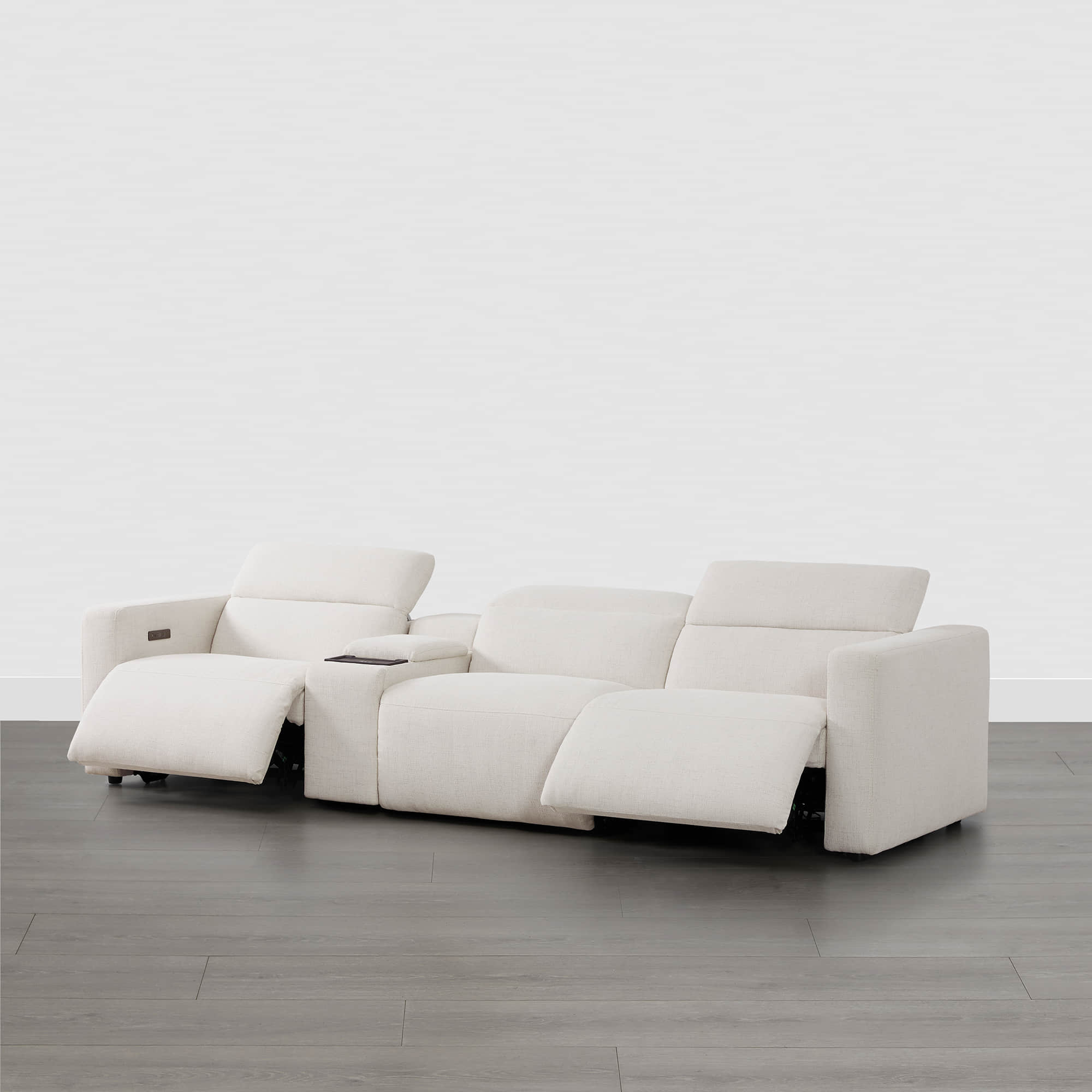 Oliver 3-Seat Wall-hugger Reclining Sectional Sofa with Power Headrest