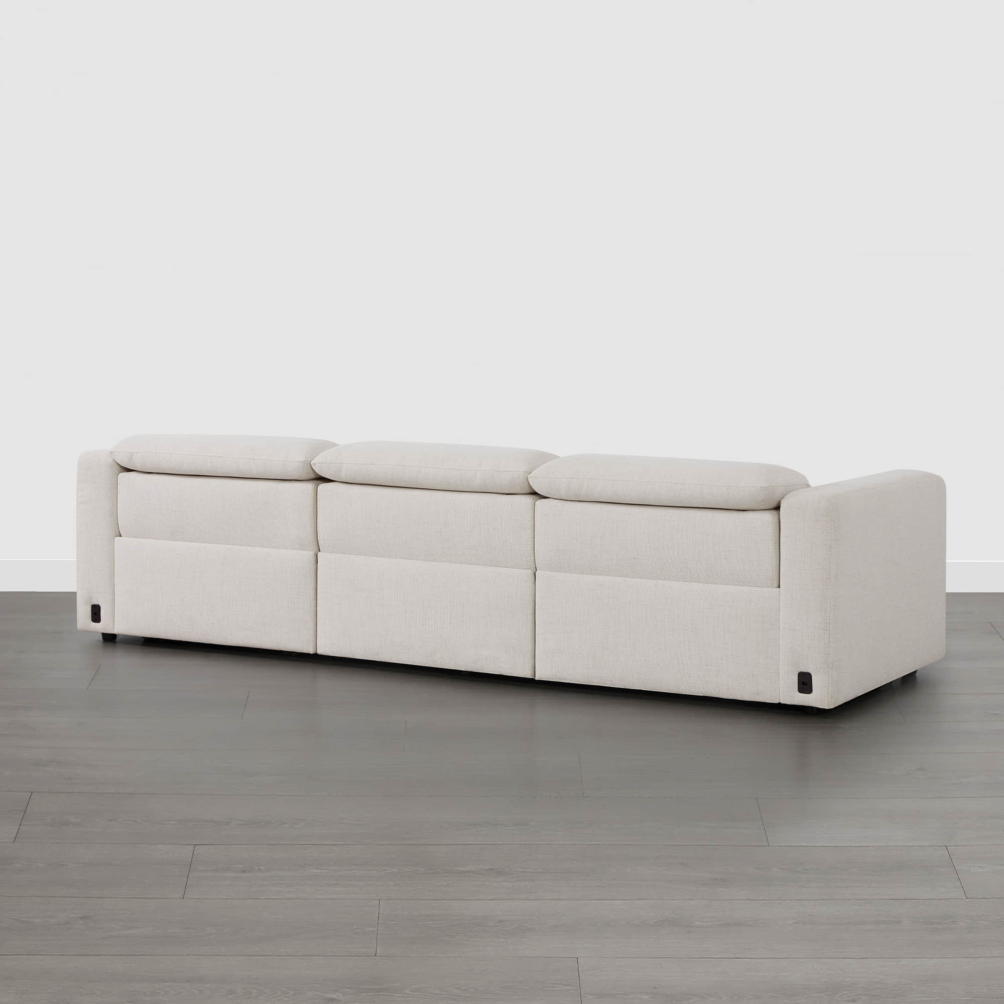 Oliver 3-Seat Wall-hugger Reclining Sectional Sofa with Power Headrest