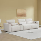 Oliver 3-Seat Wall-hugger Reclining Sectional Sofa with Power Headrest