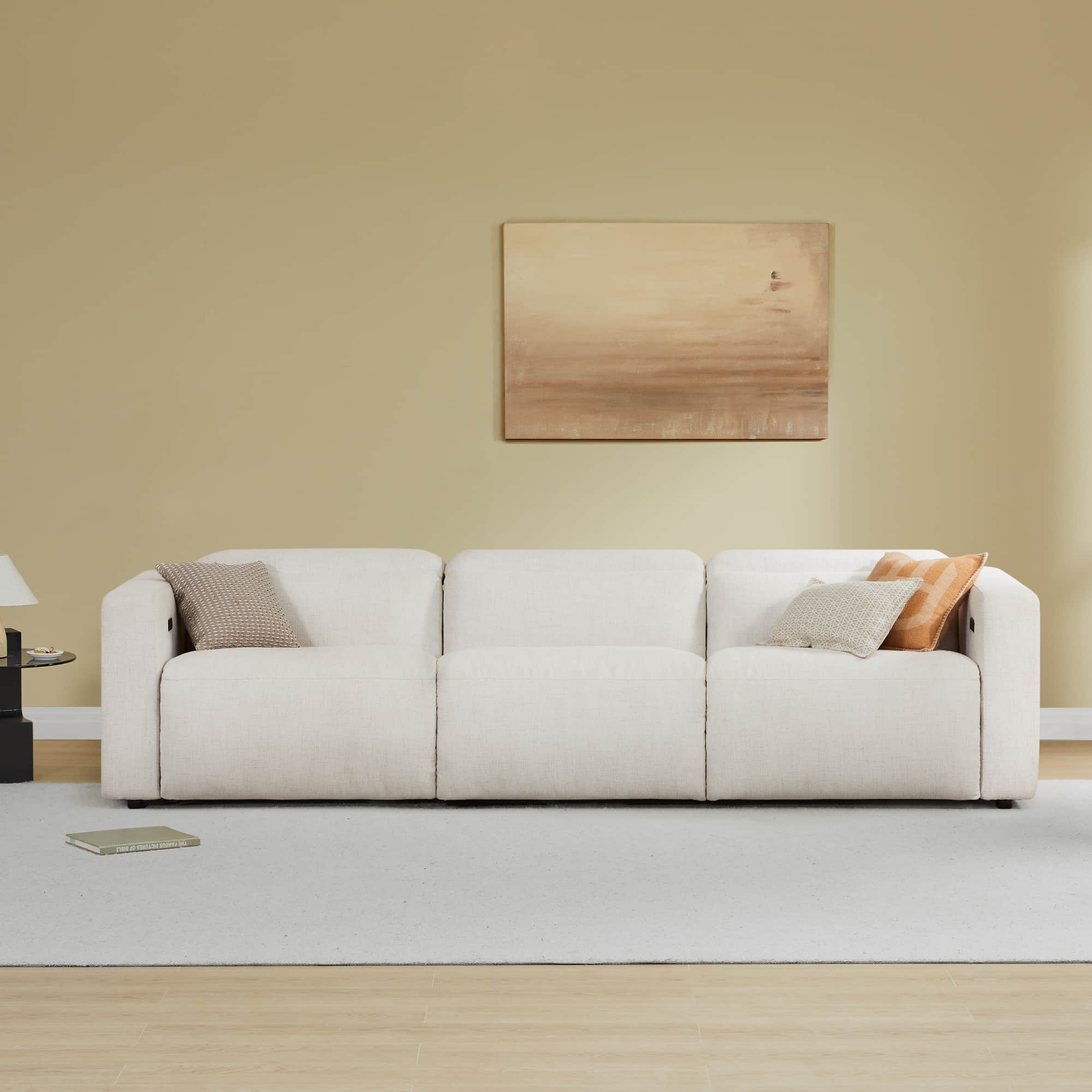 Oliver 3-Seat Wall-hugger Reclining Sectional Sofa with Power Headrest