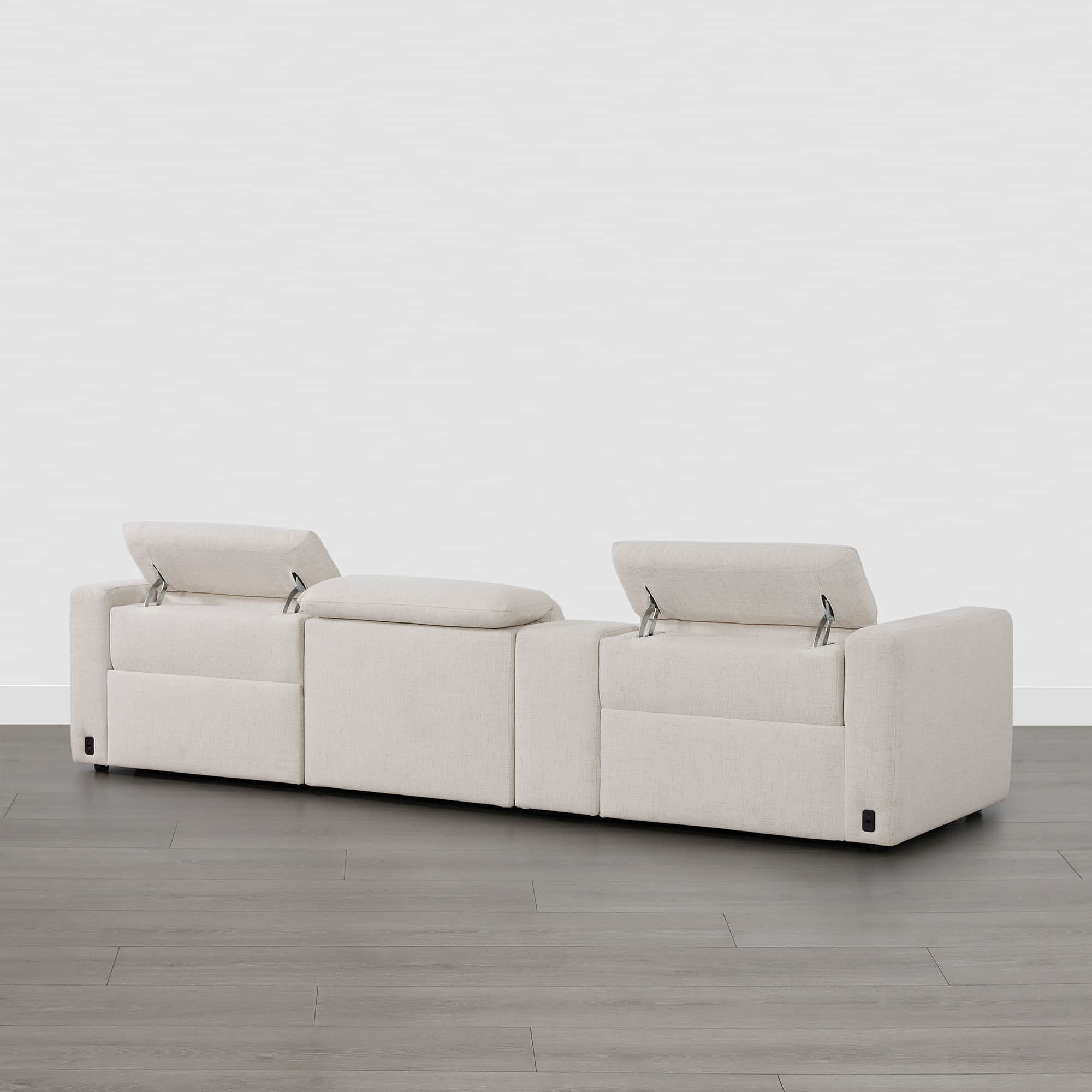 Oliver 3-Seat Wall-hugger Reclining Sectional Sofa with Power Headrest