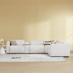 Oliver 4-Seat Wall-hugger Reclining Sectional Sofa with Power Headrest