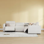 Oliver 4-Seat Wall-hugger Reclining Sectional Sofa with Power Headrest