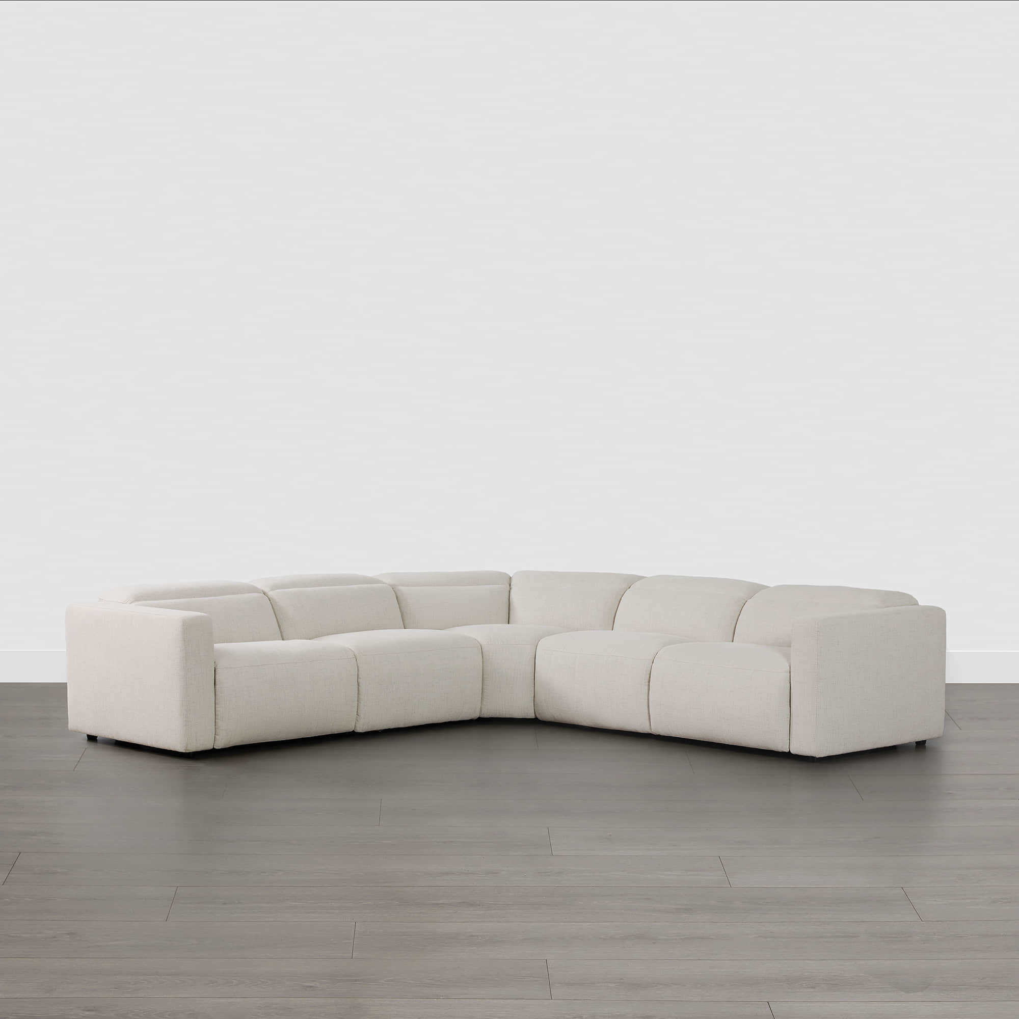 Oliver 5-Seat Wall-hugger Reclining Sectional Sofa with Power Headrest