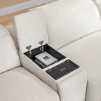 Oliver 4-Seat Wall-hugger Reclining Sectional Sofa with Power Headrest