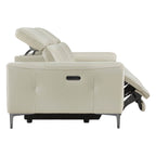 Owen Genuine Leather Reclining Sofa with Power Headrest