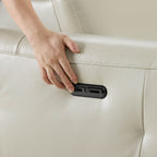 Owen Genuine Leather Reclining Sofa with Power Headrest