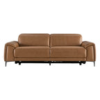 Owen Genuine Leather Reclining Sofa with Power Headrest