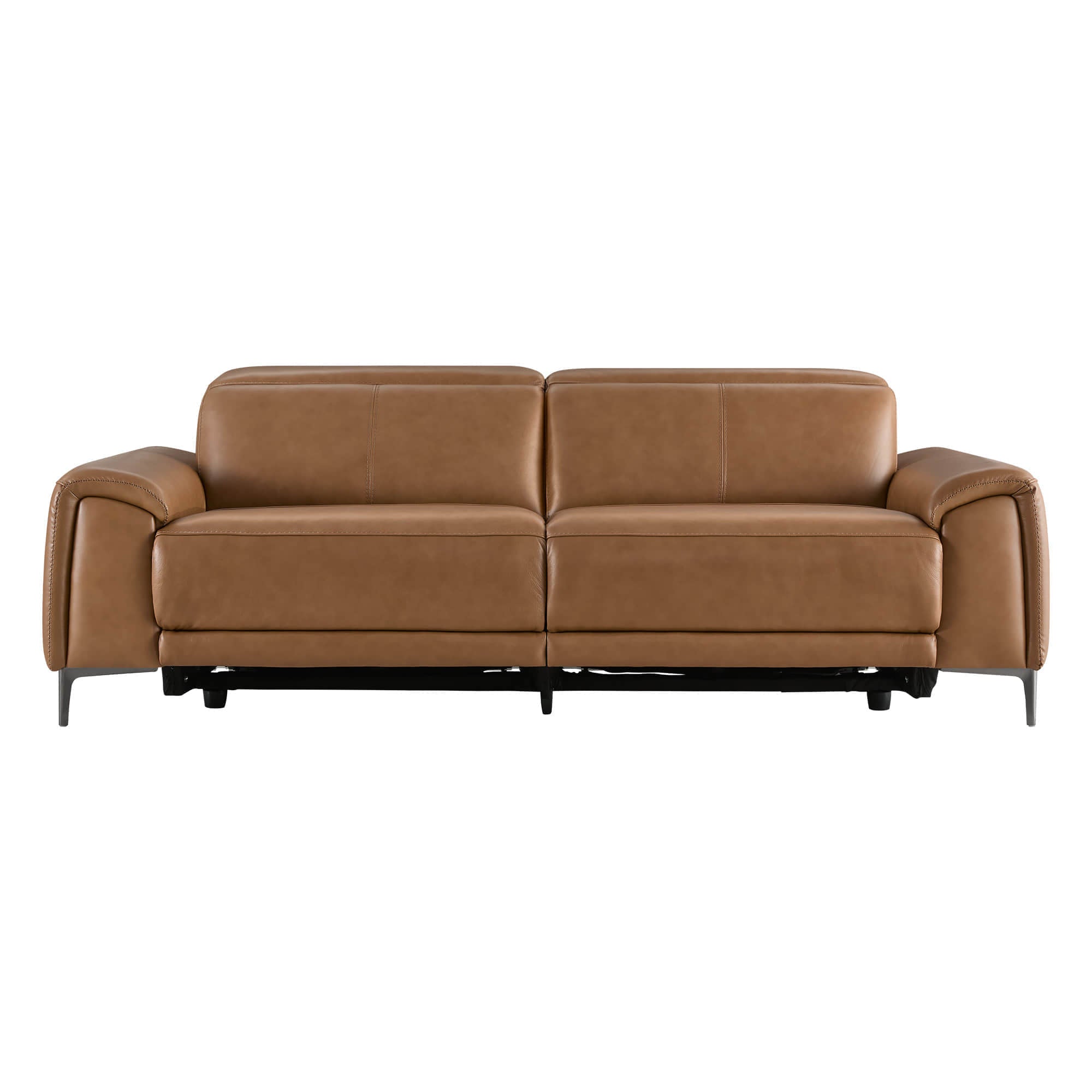 Owen Genuine Leather Reclining Sofa with Power Headrest