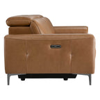 Owen Genuine Leather Reclining Sofa with Power Headrest