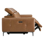 Owen Genuine Leather Reclining Sofa with Power Headrest