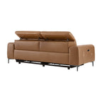 Owen Genuine Leather Reclining Sofa with Power Headrest
