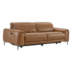 Owen Genuine Leather Reclining Sofa with Power Headrest