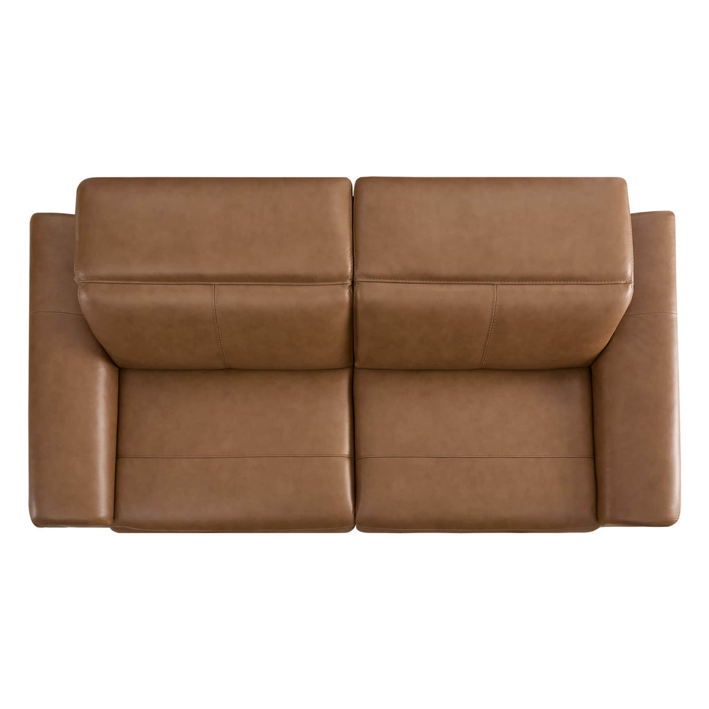 Owen Genuine Leather Reclining Sofa with Power Headrest