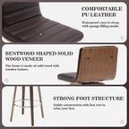 26/29 Faux Leather Swivel Bar/Counter Stools, Set of 2/3