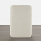 Soren Leather Rolling Dining Chair with Casters Base