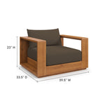 Tahoe Outdoor Patio Acacia Wood 5-Piece Furniture Set