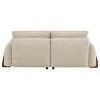Teleri 4-seat Modular Curved Sofa with Wood Leg