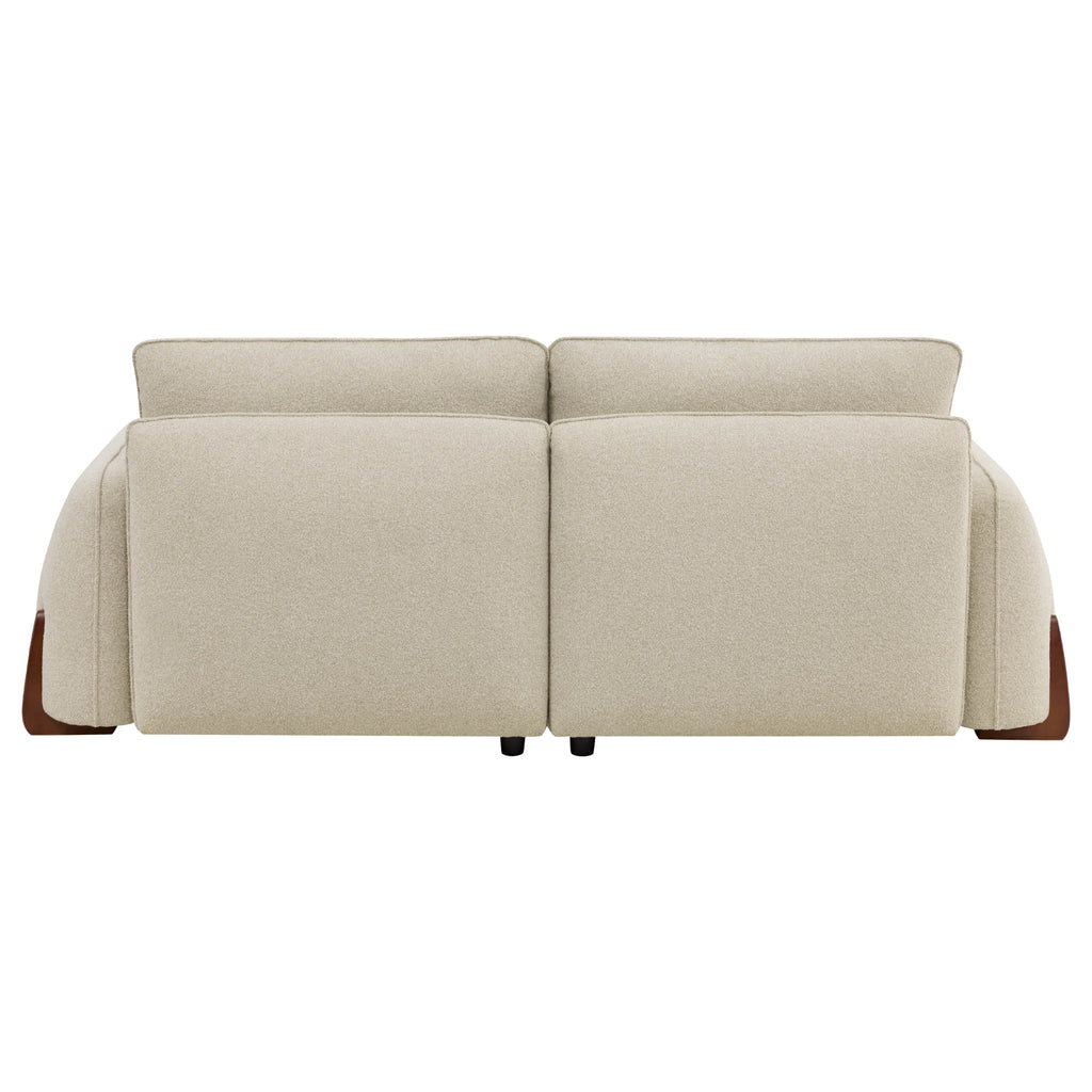 Teleri 3-seat Modular Curved Sofa with Wood Leg