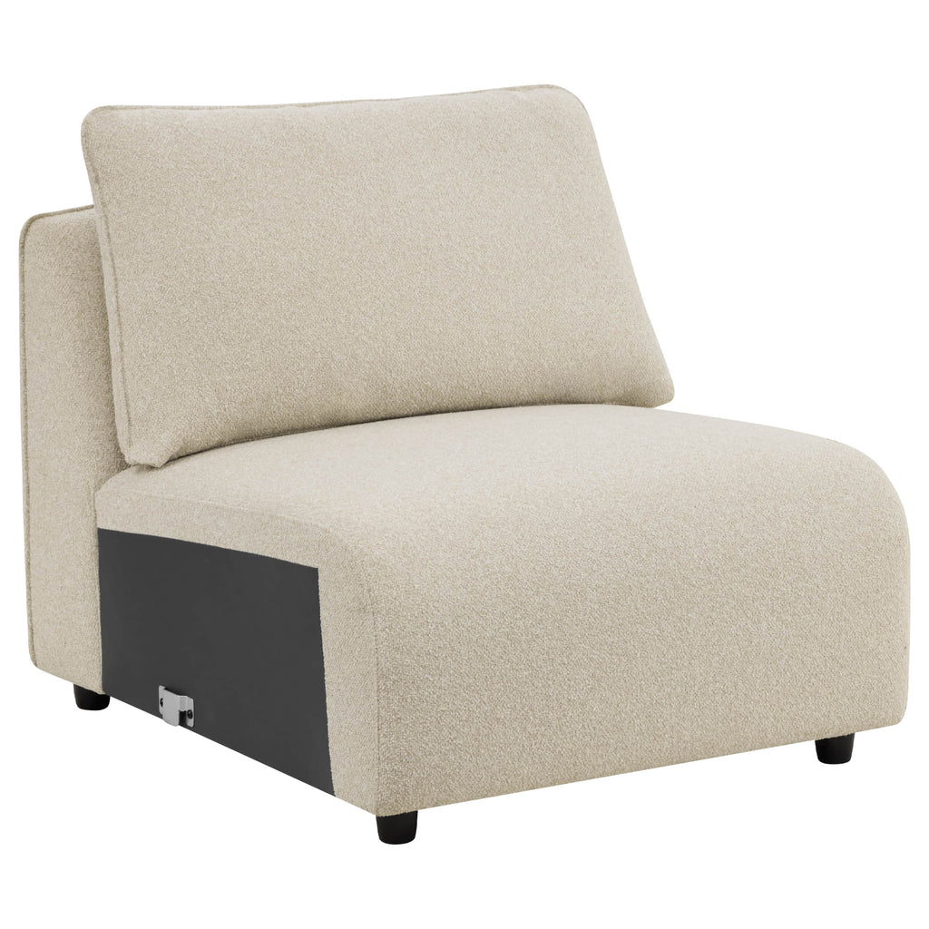 Teleri 4-seat Modular Curved Sofa with Wood Leg