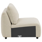 Teleri 4-seat Modular Curved Sofa with Wood Leg