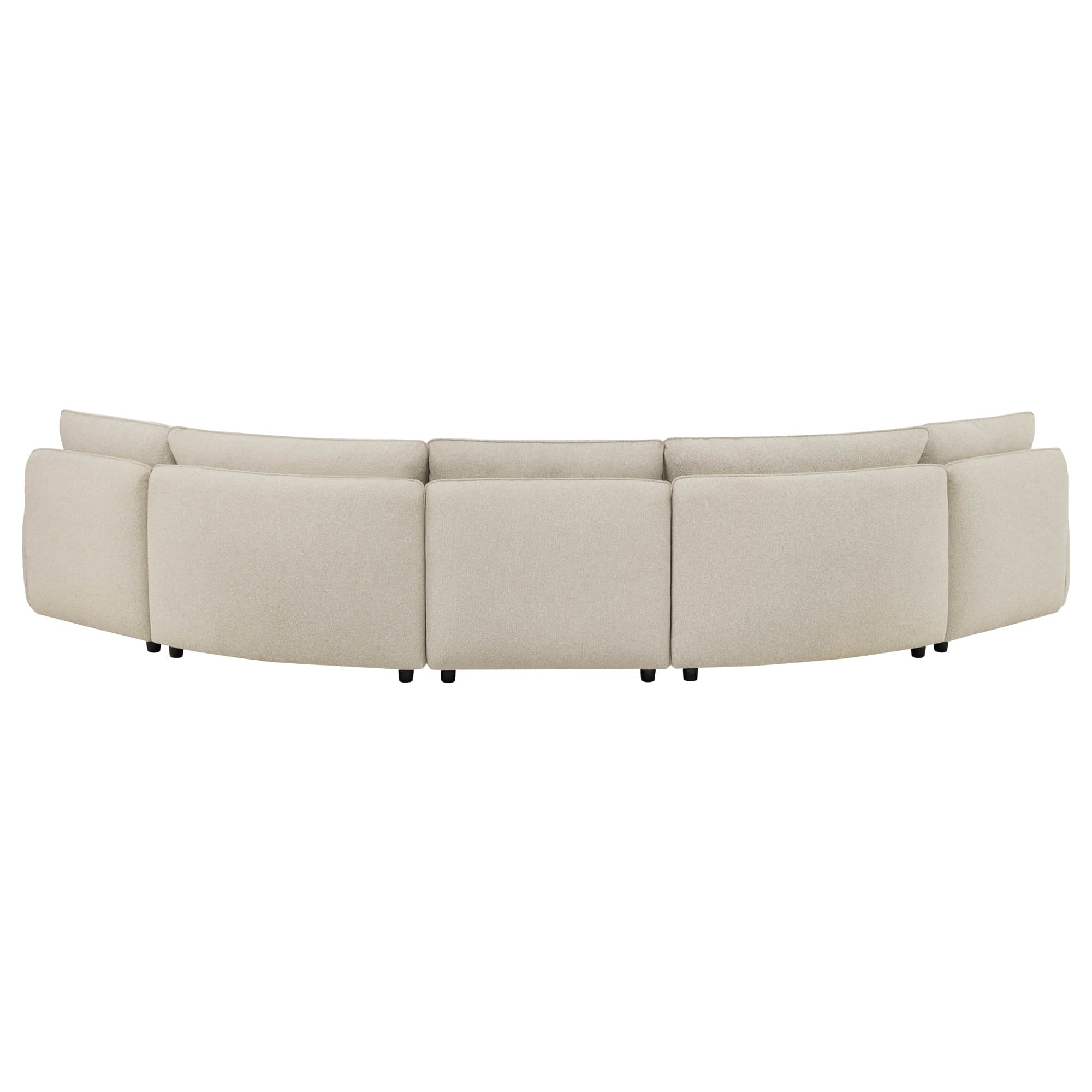 Teleri 2-seat Modular Curved Sofa with Wood Leg