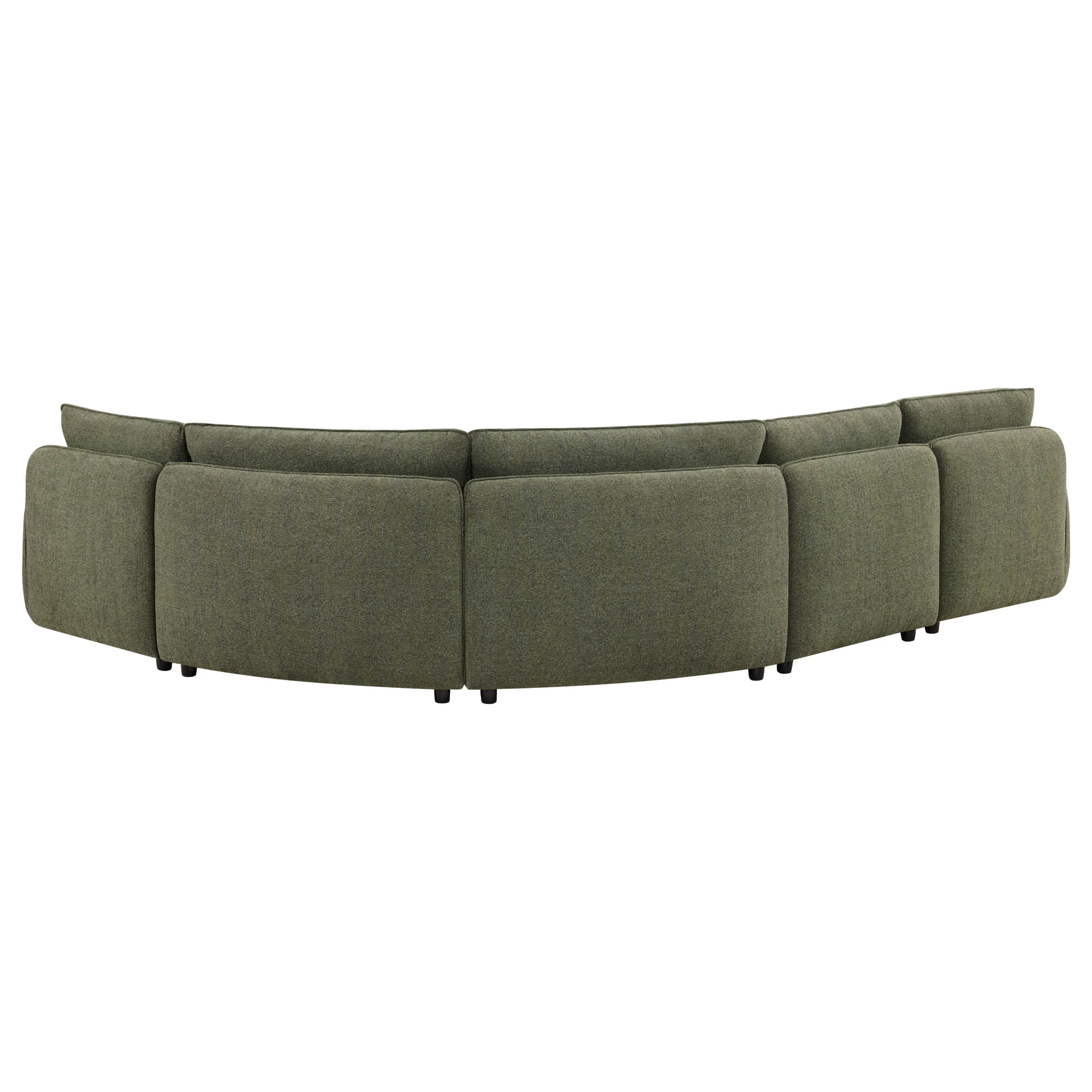 Teleri 2-seat Modular Curved Sofa with Wood Leg