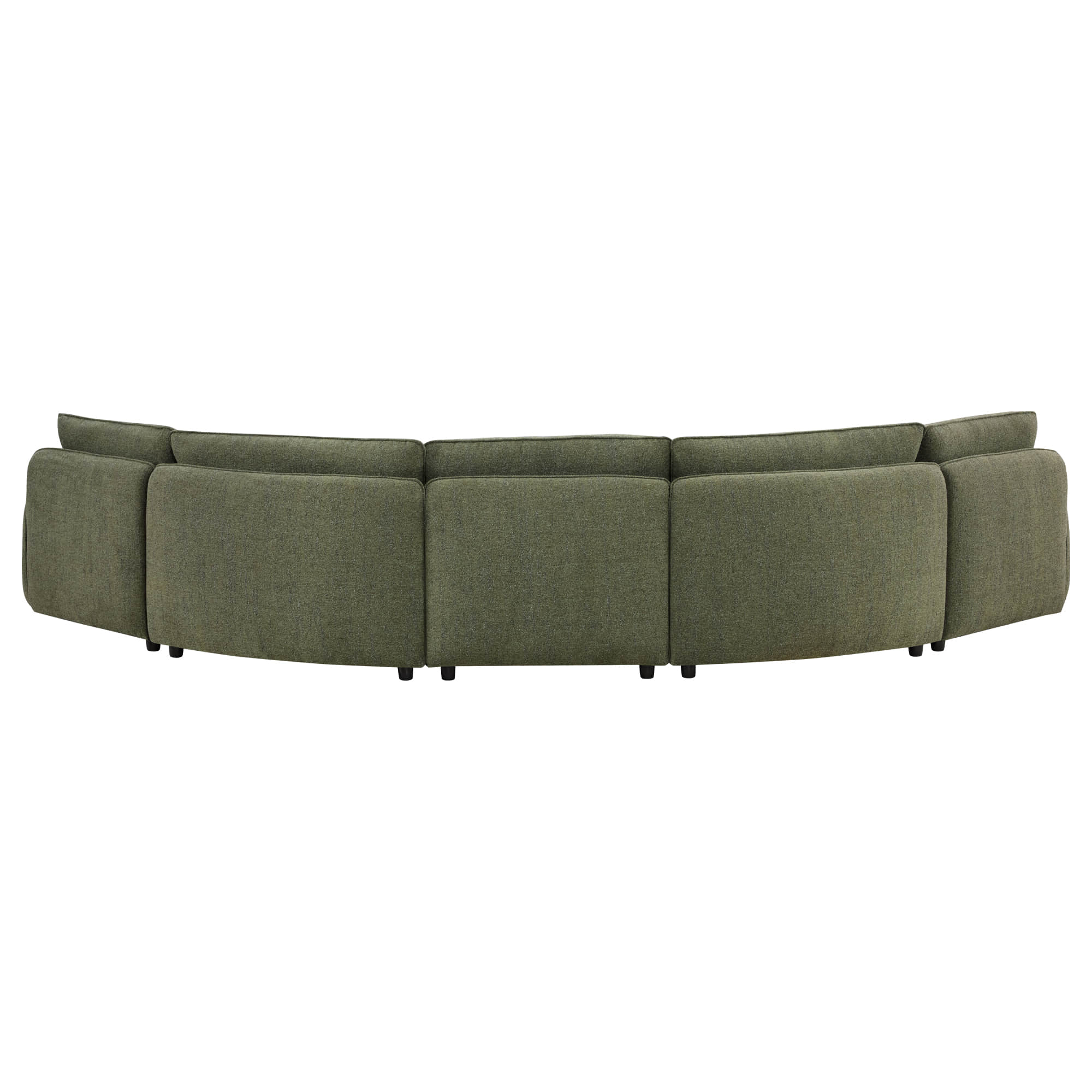 Teleri 2-seat Modular Curved Sofa with Wood Leg