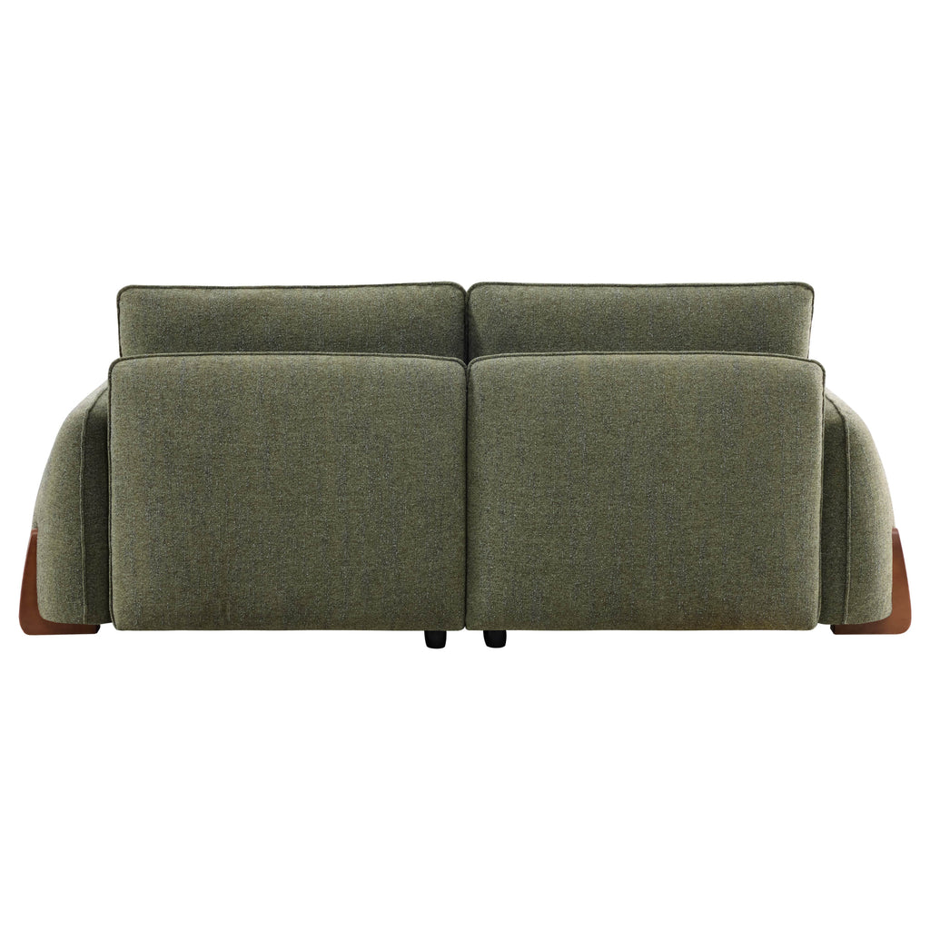 Teleri 4-seat Modular Curved Sofa with Wood Leg