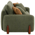 Teleri 3-seat Modular Curved Sofa with Wood Leg