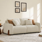 Teleri 5-seat Modular Curved Sofa with Wood Leg