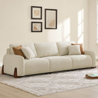 Teleri 5-seat Modular Curved Sofa with Wood Leg