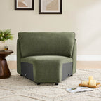 Teleri 2-seat Modular Curved Sofa with Wood Leg