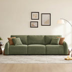 Teleri 2-seat Modular Curved Sofa with Wood Leg