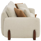 Teleri 2-seat Modular Curved Sofa with Wood Leg