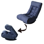 Upholstered Armless Recliner Set with Ottoman and Adjustable Headrest