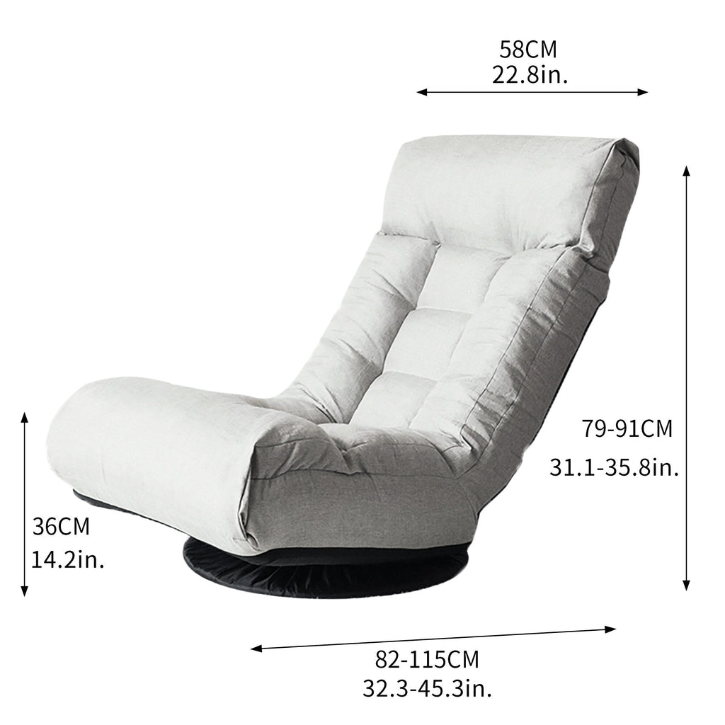 Upholstered Armless Recliner Set with Ottoman and Adjustable Headrest
