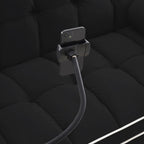 Canapé-lit convertible en velours de 139 cm (55 pouces) à 2 places avec lit escamotable, dossier inclinable, poches latérales et porte-téléphone.