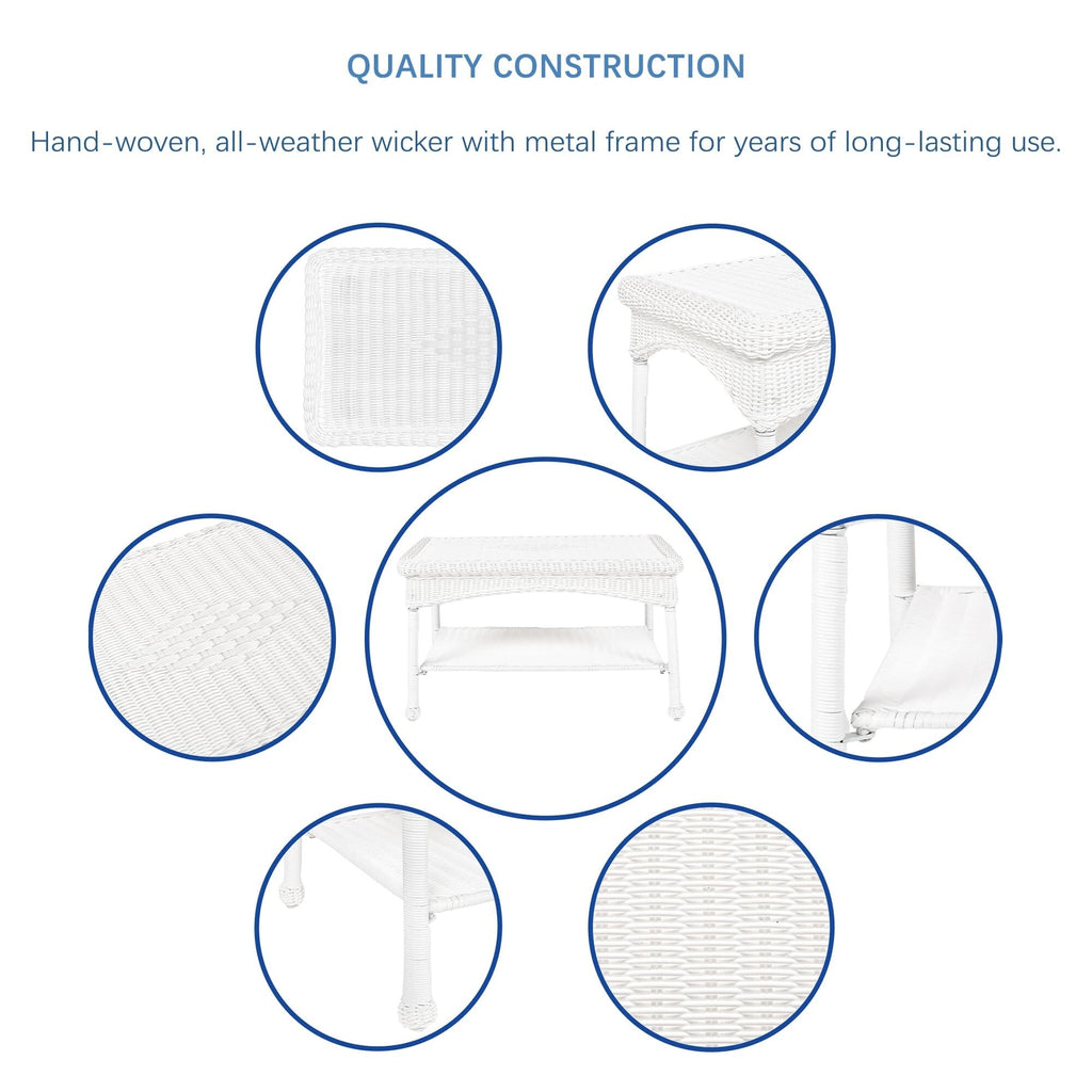 Wicker Patio 4-piece Conversation Set