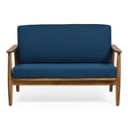 Willowbrook Outdoor Acacia Wood 4 Seater Chat Set by Christopher Knight Home