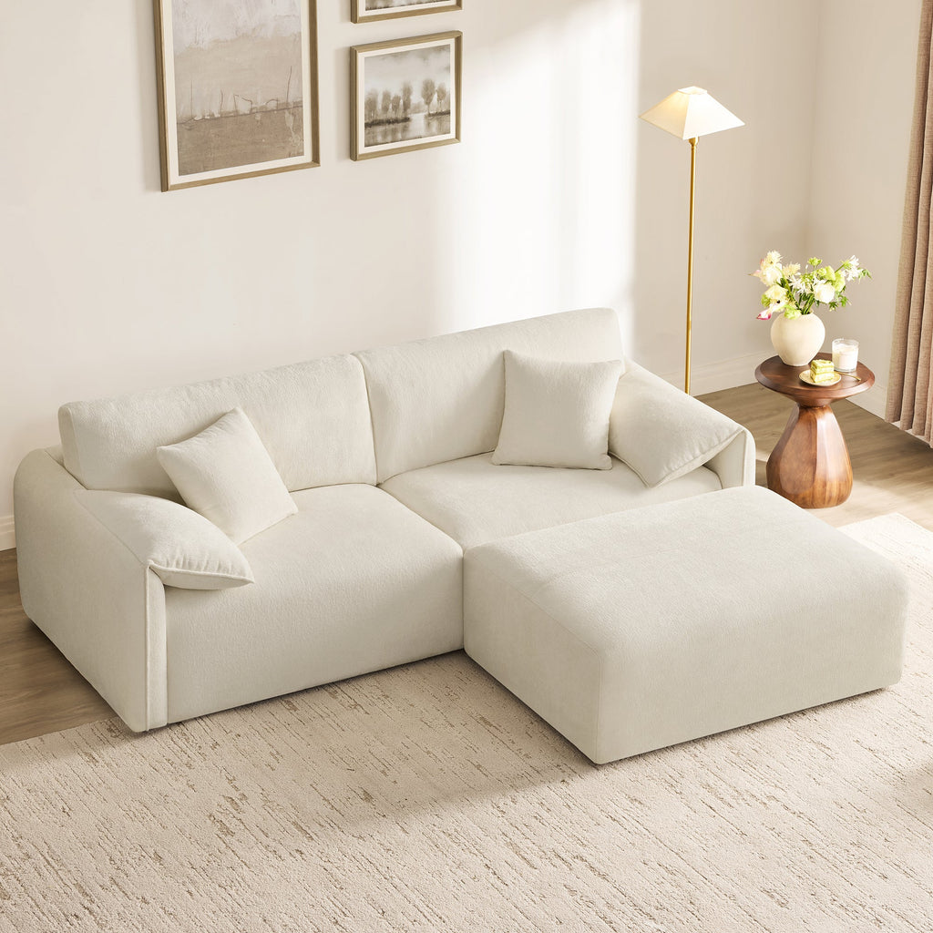 Winsley 3-Seat Sofa with Ottoman, Configurable Pit Sectional