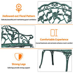 Yaheetech Outdoor Metal Bench Patio Park Garden Bench - N/A