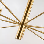 15-Light Minimalist Candlestick Chandelier, 2 Tier Ancient Design - 48