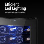 17 Inch Wine/Beverage Refrigerator, 20 Bottles, Freestanding, Digital Temperature Control