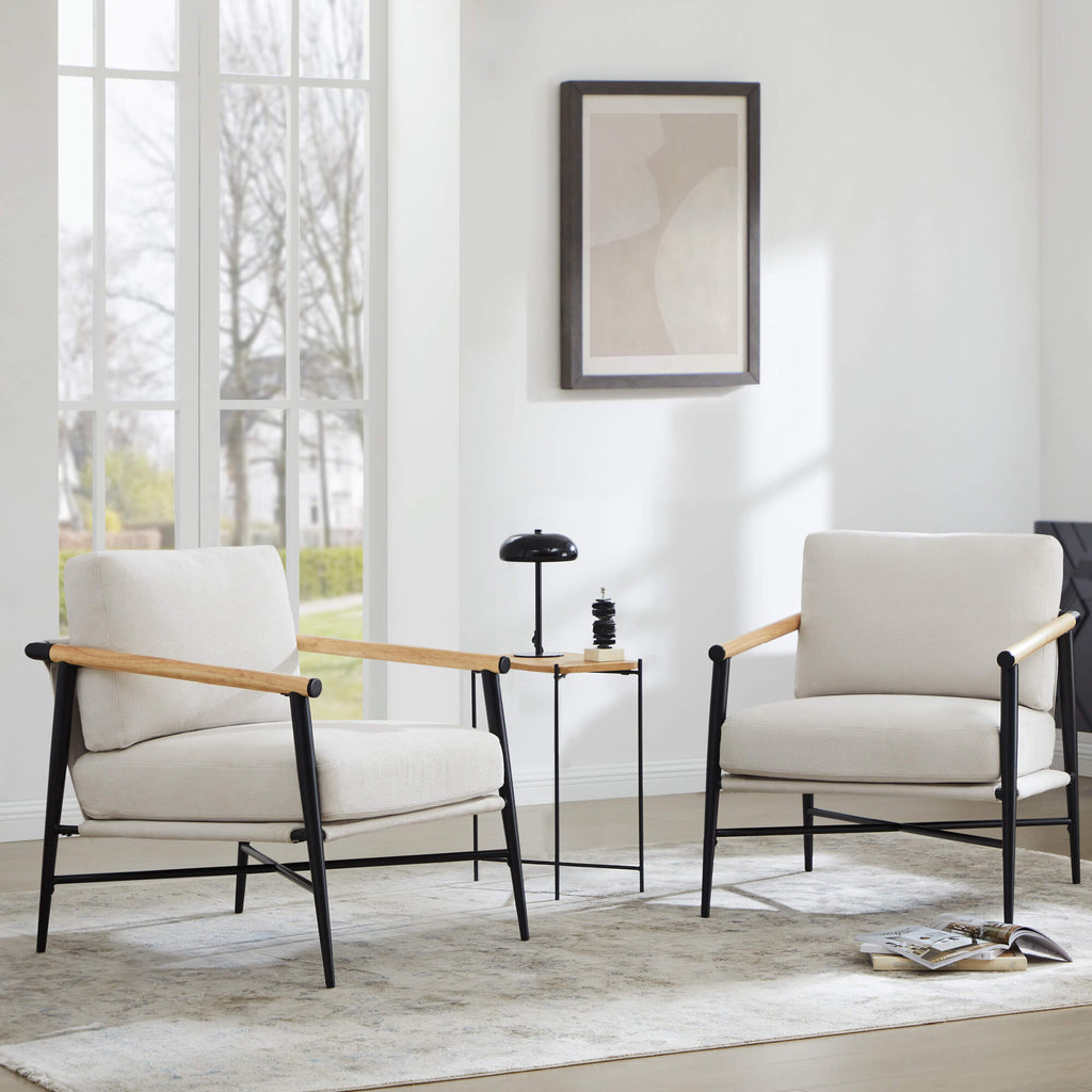 Fauteuil d'appoint moderne Charlotte