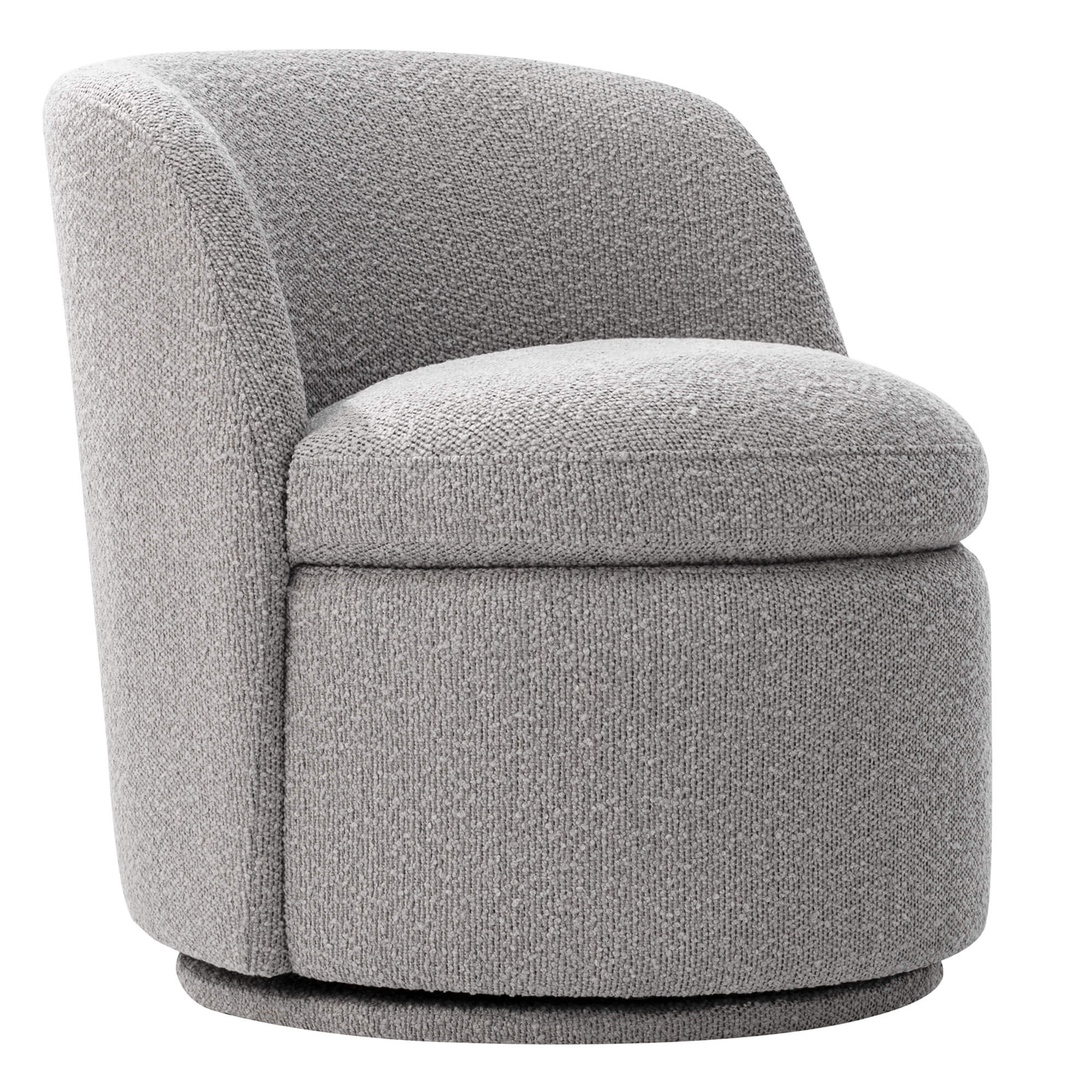 Jolie Performance Boucle Swivel Accent Chair