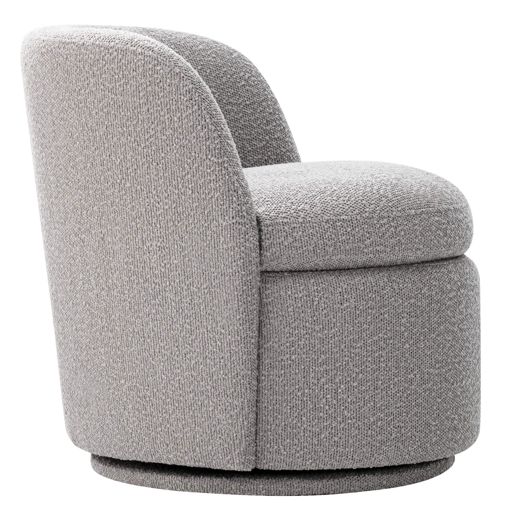 Jolie Performance Boucle Swivel Accent Chair