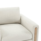 Keaton Performance Fabric Ash Wood Base Armchair (42.5'')